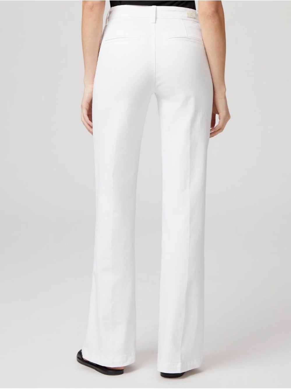 PAIGE White Wide Leg Jeans - Picture 3 of 8
